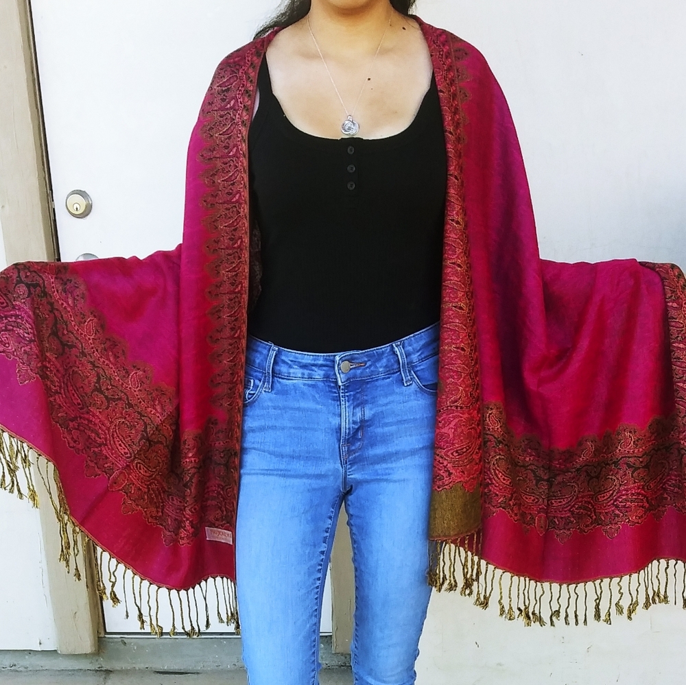 PINK Shawl Scarf Wrap